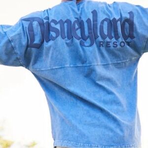 Disney Parks Disneyland Resort Mineral Acid Wash Blue Denim Spirit Jersey NWT XL